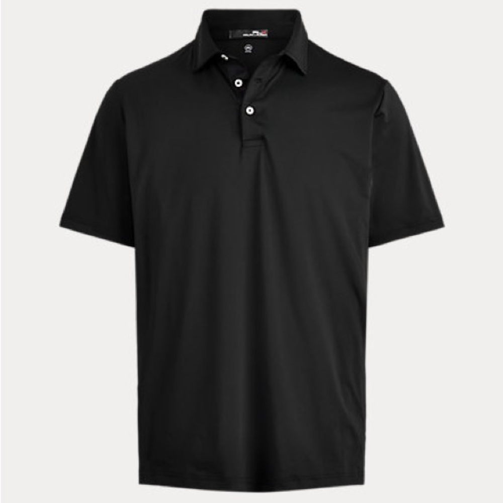 RLX Black Golf Jersey Polo Shirt